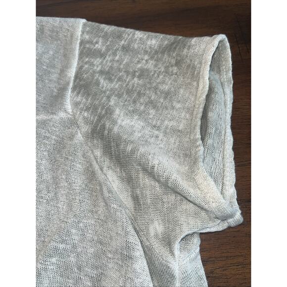 M Made In Italy Wm Sz Med Sharkbite Green Linen-Blend Top Bohemian Norm Eurocore - Picture 10 of 11